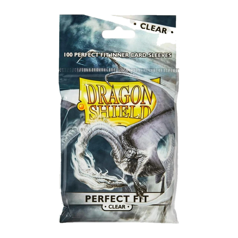 100 Sleeves Dragon Shield Perfect Fit Clear