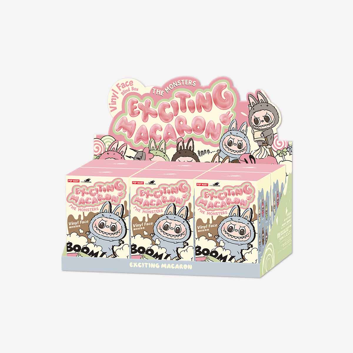 POP MART The Monsters – Labubu Exciting Macaron – Boîte Surprise Cards Game Collect