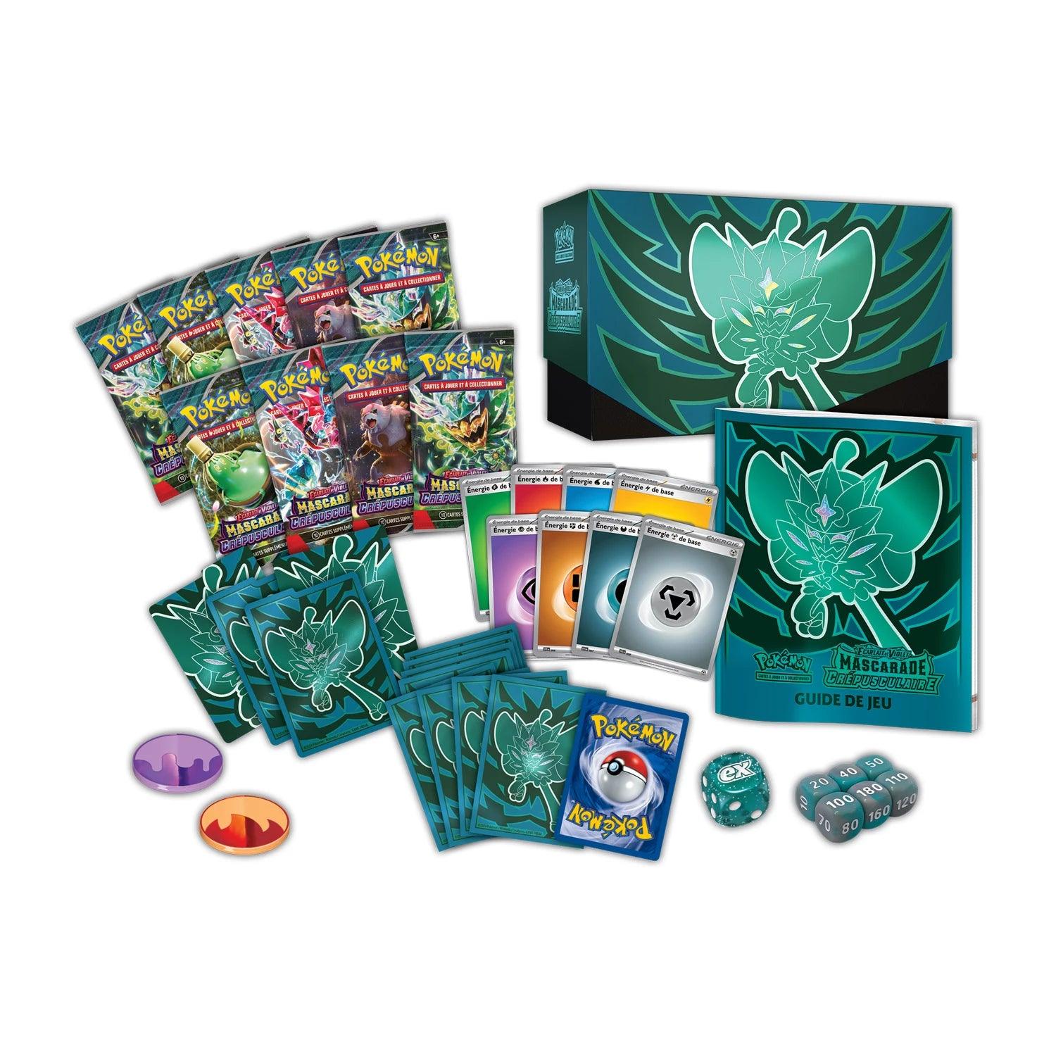 Pokémon – Coffret Dresseur d’Élite (ETB) Mascarade Crépusculaire EV6 Cards Game Collect