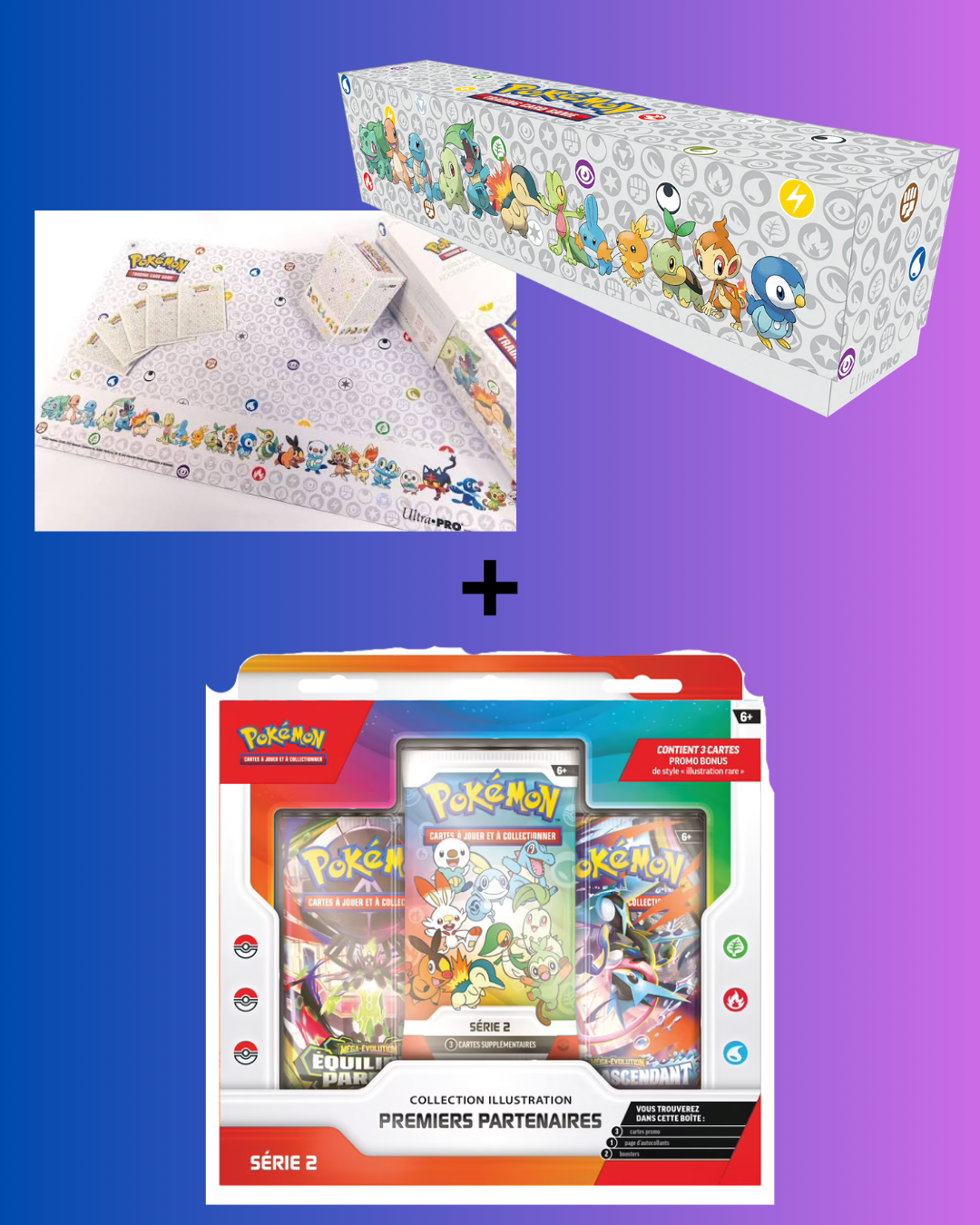 Pokémon – Pack 1er Partenaire Série 2 + Pack Accessoires Premiers Partenaires Cards Game Collect