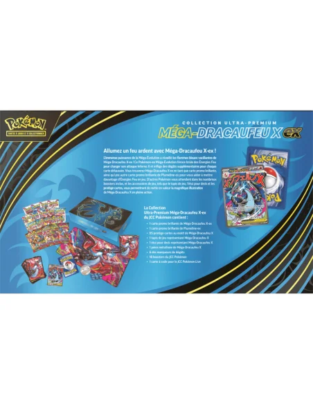 UPC Mega Dracaufeu X EX Cards Game Collect