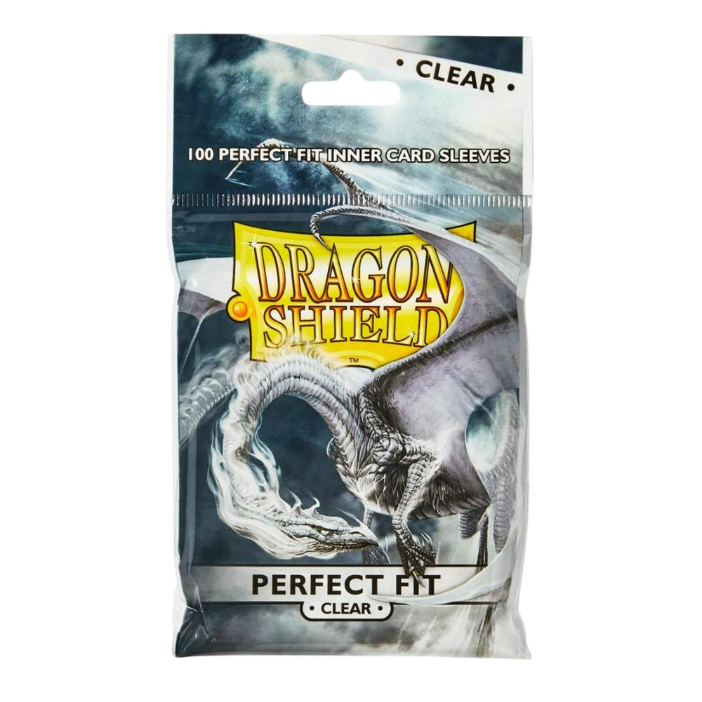 100 Sleeves Dragon Shield Perfect Fit Clear Cards Game Collect