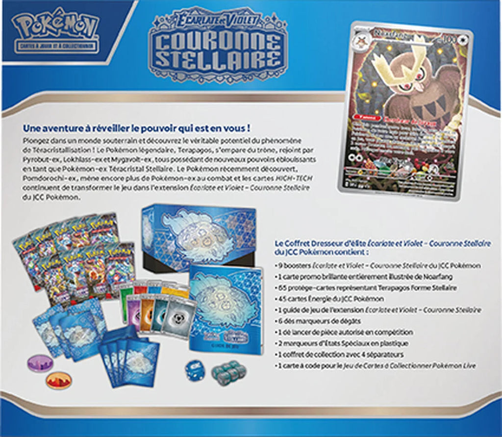 Pokémon – Coffret Dresseur d'Élite (ETB) Couronne Stellaire Cards Game Collect