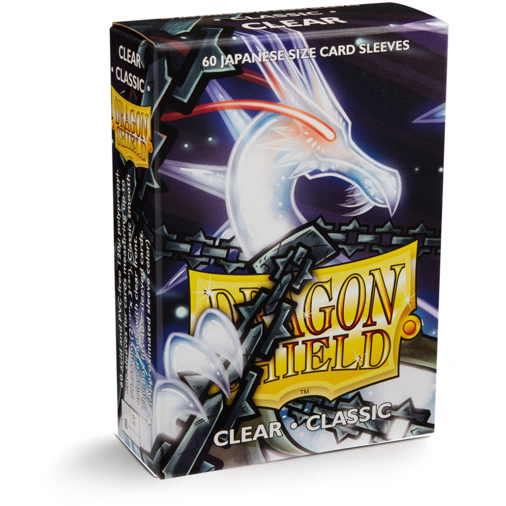 Dragon Shield - 60 Japanese Classic Sleeves : Clear Cards Game Collect