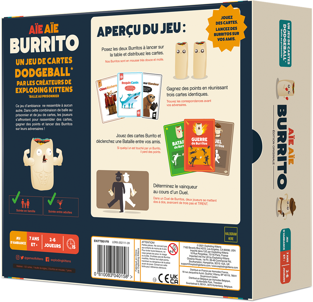 Aïe Aïe Burrito Cards Game Collect