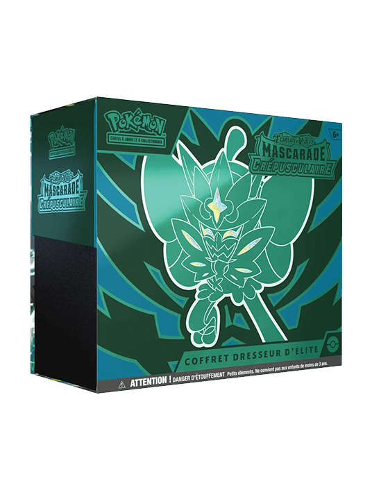 Pokémon – Coffret Dresseur d’Élite (ETB) Mascarade Crépusculaire EV6 Cards Game Collect