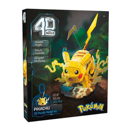 4D BUILD POKÉMON - PIKACHU Cards Game Collect