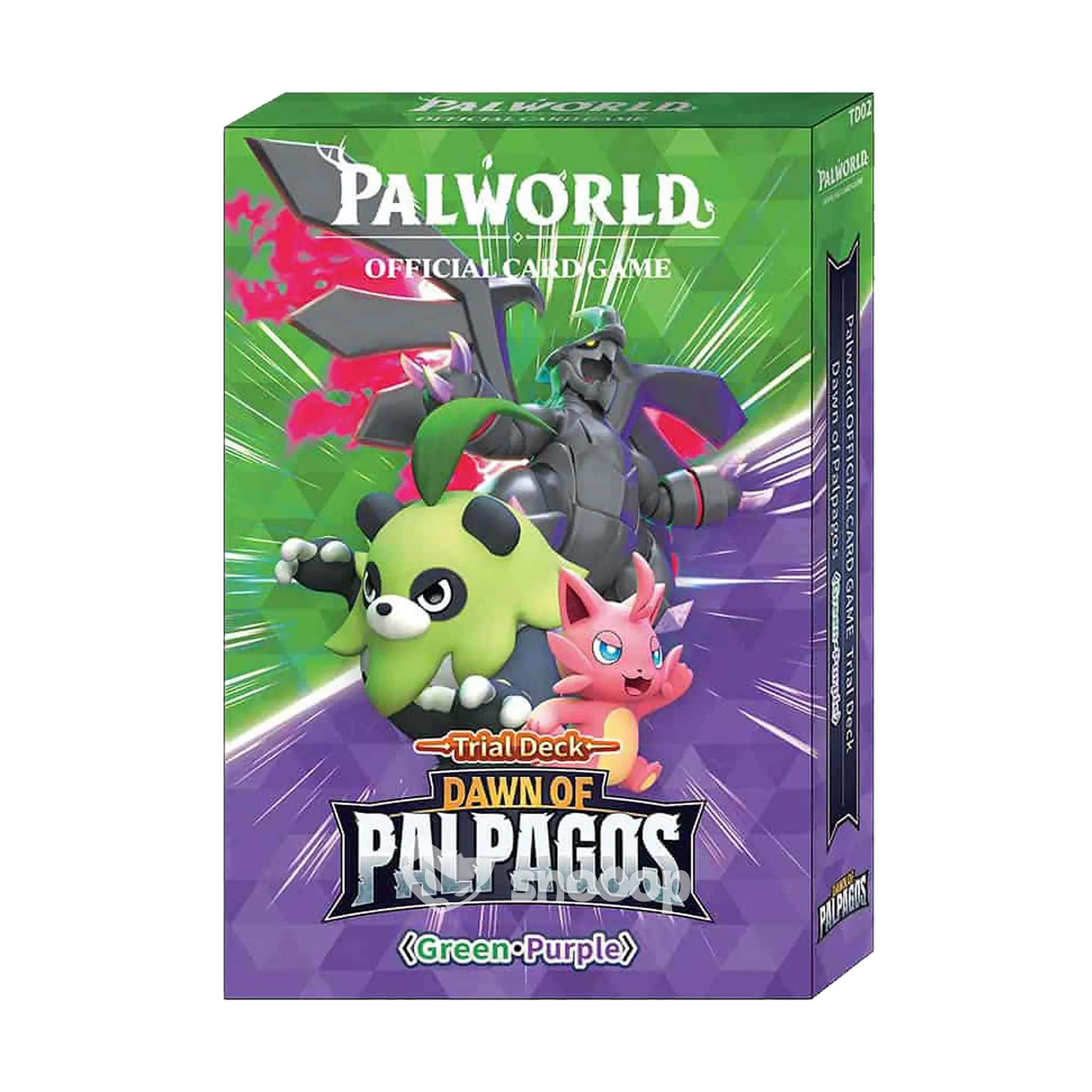 Deck de Démarrage Palworld TCG – TD02 Dawn of Palpagos (Vert / Violet) – Version Anglaise Cards Game Collect