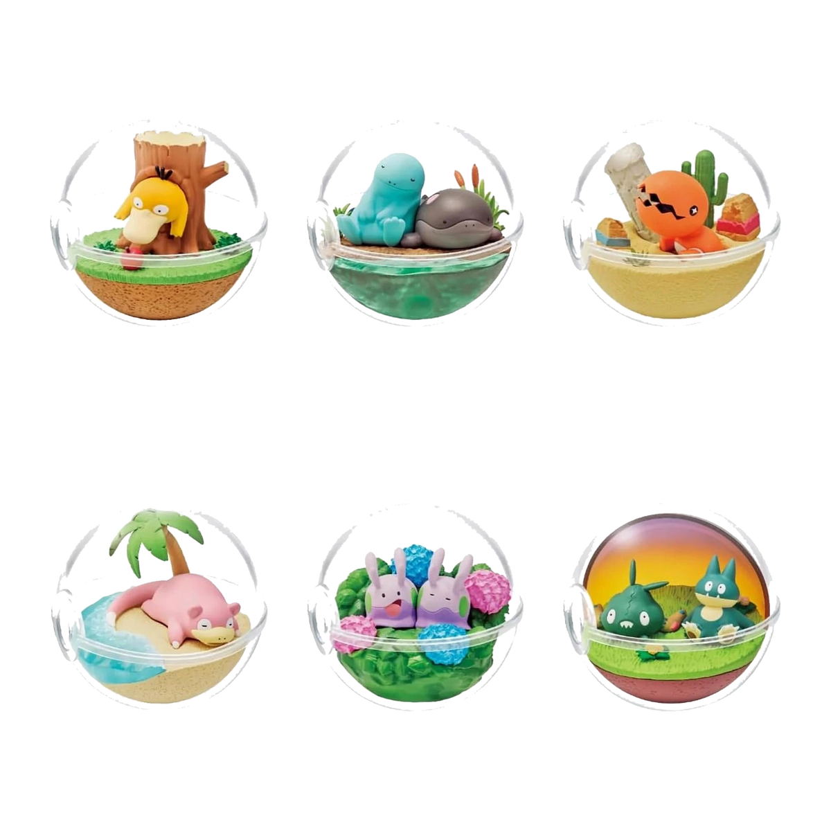 Pokémon – Figurines Surprise Re-Ment Terrarium Collection Relaxing Time – vue 2