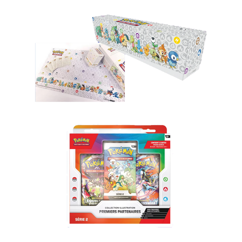 Pokémon – Pack 1er Partenaire Série 2 + Pack Accessoires Premiers Partenaires