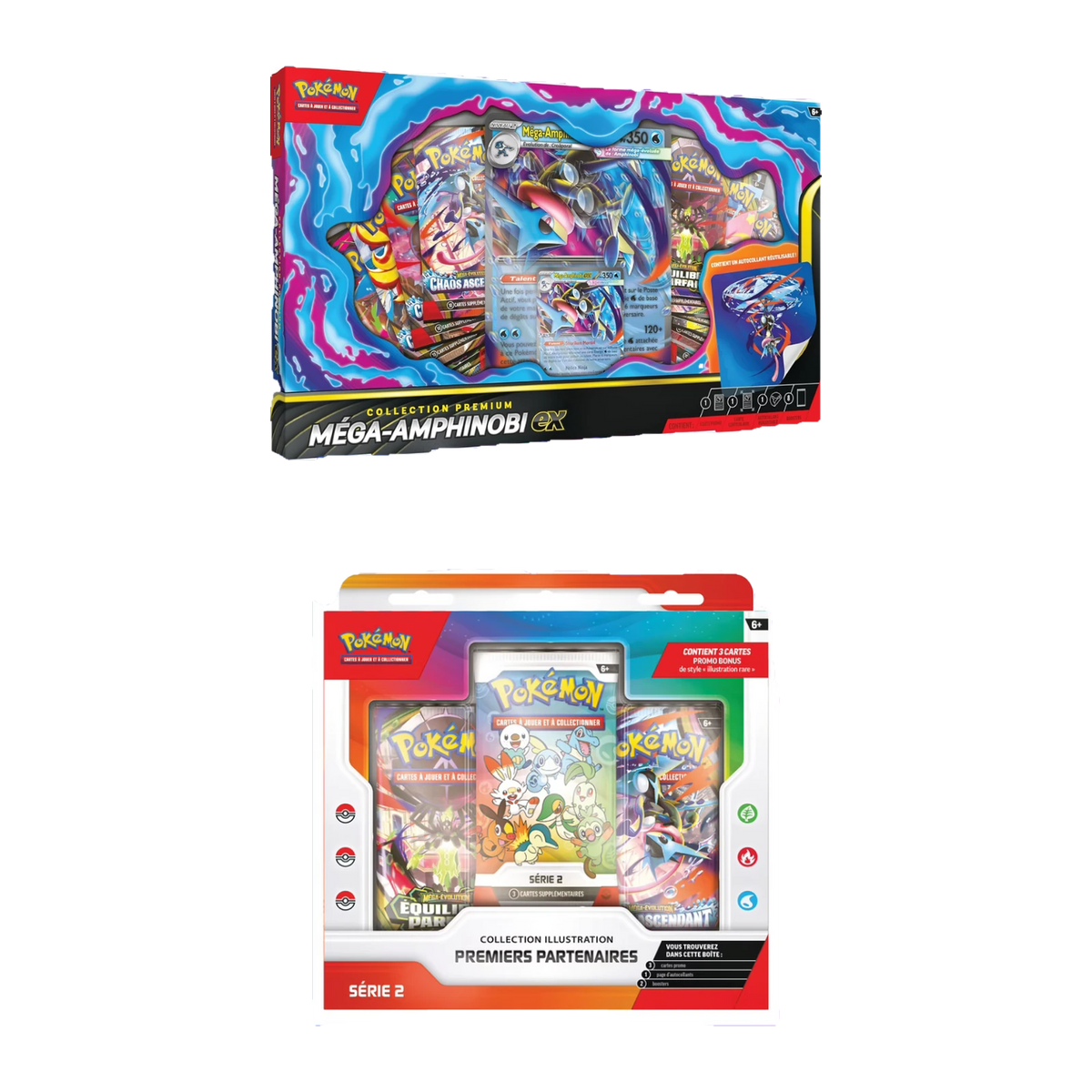 Pokémon – Pack Méga-Amphinobi + Coffret 1er Partenaire Série 2