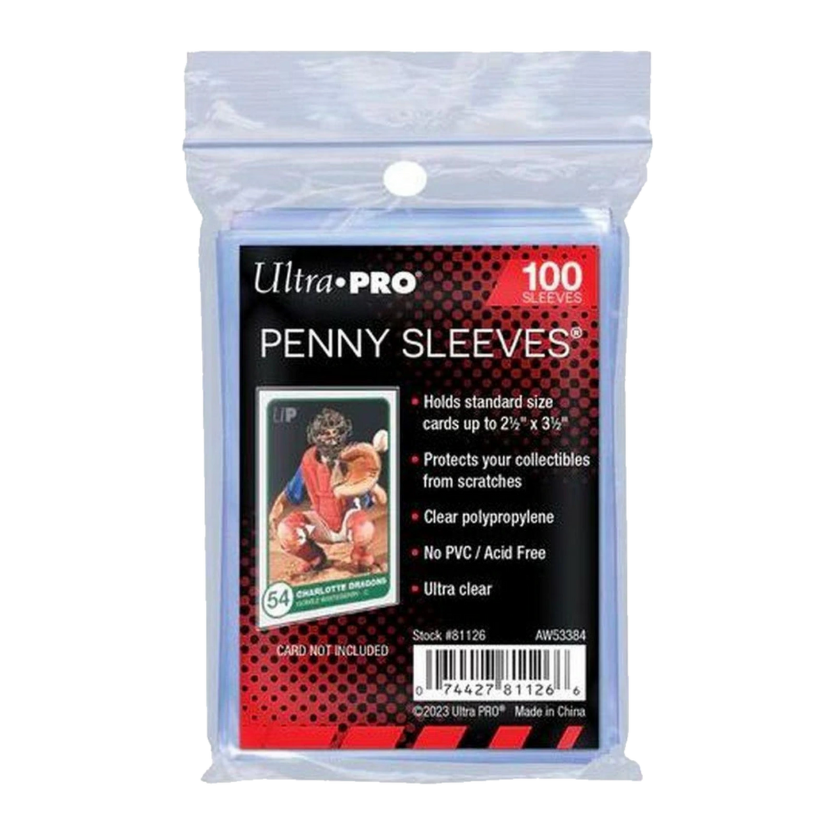 ULTRA PRO : 100 SLEEVES STANDARD SOFT TRANSPARENT